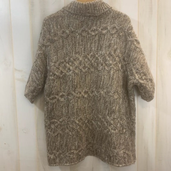 A.N.A Brown Heathered Open Tunic Sweater L/XL - Picture 2 of 3